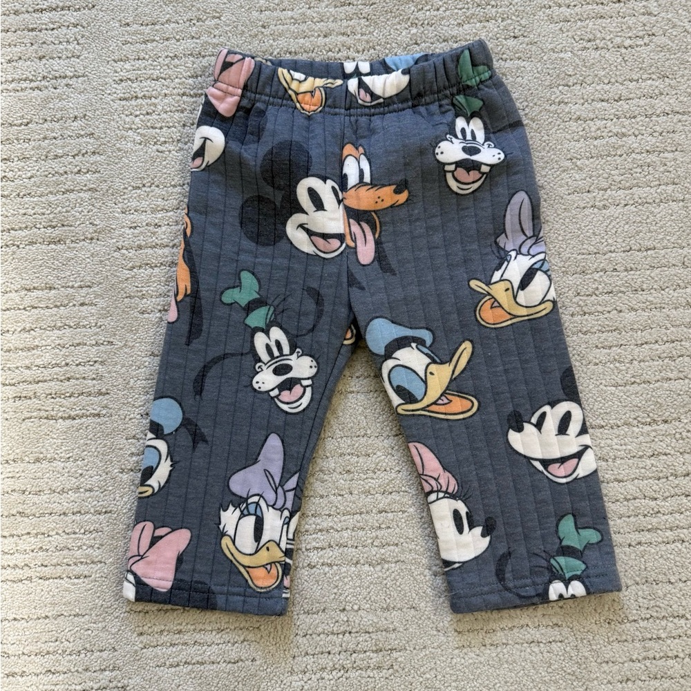 Disney Baby Gray and White Pants